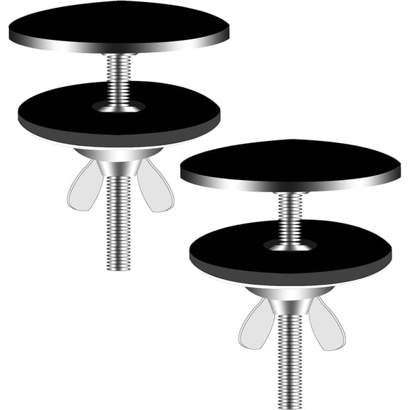 2PCS 2 Inch Kitchen Sink Hole Covers, Faucet Hole Cover Stainless Steel, Kitchen Faucet Sink Tap Hole Plug (Matte Black) Black