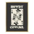 thumbnail image 5 of Kate and Laurel Sylvie Howdy Cowgirl Queen Framed Canvas Wall Art by Honey Island Studio, 18x24 Bright Gold, Western Cowboy Art for Wall, 5 of 7