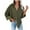 Army Green, variant on IROINNID Women's Corduroy Jacket Turndown Lapel Solid Color Long Sleeve Leisure Pockets Buttons Tops Outerwear Jacket Coat, Army Green