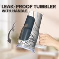 thumbnail image 5 of Stainless Steel Coffee Tumbler 20oz with Lid and Straw - Double Wall Vacuum Insulated Travel Mug, Leakproof Thermal, Bohemian Style Pattern, 5 of 5