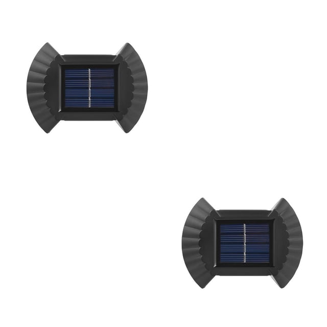 Yuarrent Lámpara de pared LED Luz solar a prueba de agua Iluminación de apagado automático Luz cálida Type2 NO2