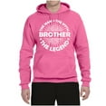 thumbnail image 2 of Wild Bobby, Brother Man Myth Legend Funny Dad, Father's Day, Unisex Graphic Hoodie Sweatshirt, Neon Pink, Small, 2 of 4