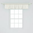 thumbnail image 2 of Ambesonne Beige Window Valance, Delicate Classical Rows, 54" X 12", Eggshell White, 2 of 3