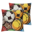 thumbnail image 2 of Acheng Sport Ball Pillow Covers  Set of 2 Throw Pillow Covers Ball Decorative Pillow Cases Modern Home Decor for Sofa Couch Bed White, 2 of 6