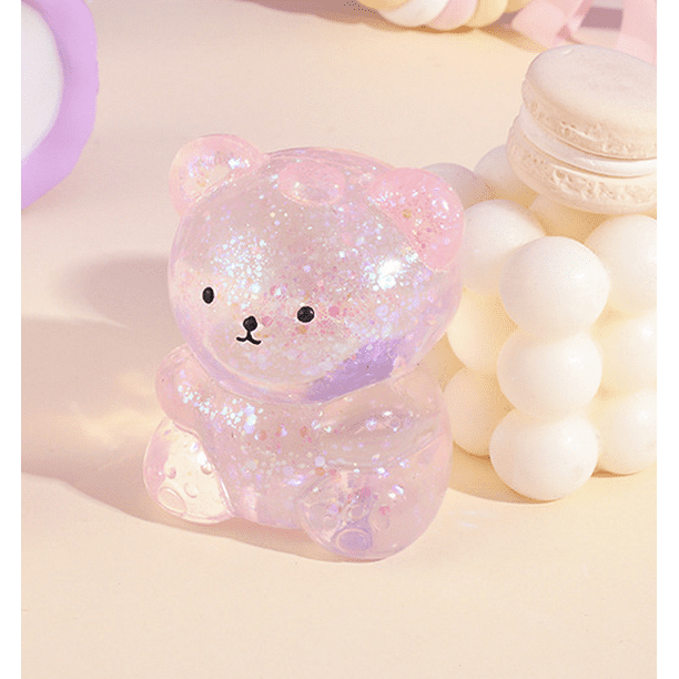 1 Pack Teddy Bear Random Color Soft Toys 3D Squishy Toys Stress