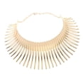 thumbnail image 2 of Collier à Pompons Accessoires Collier Ras du Cou Mode Cristal pour Noël, Doré, 42cm, 2 of 8