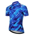 thumbnail image 2 of Maillot de carreras de verano con cremallera completa, ajustado, de manga corta, ropa de ciclismo profesional para exteriores, camisetas de bicicleta con bolsillo, 2 of 4