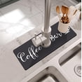 thumbnail image 2 of Kitchen Sink Splash Guard Faucet Mat -1 PC Super Absorbent Fast Drying Mat Sink Gadgets-Splash Guard Behind Faucet Drip Catcher for Kitchen, Bathroom,Sink Mat, Dish Drying Mat, Bathroom(15" X 5.5" ), 2 of 6