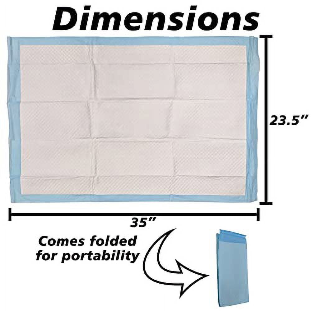 20 Count Ultra Absorbent - Leak-Proof Pee Pads for Dogs Rabbits and Cats (5 Layers) with Pheromone Attractant Scent to Improve Potty Training Success - Large - 24" x 35"
