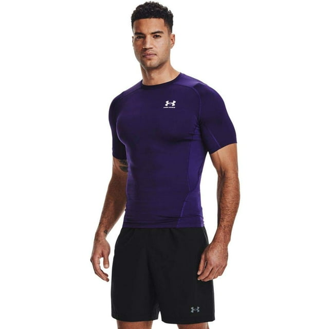 Remera de Compresión HeatGear para Hombre de Under Armour, Morada