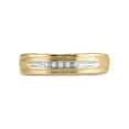 thumbnail image 2 of FB Jewels 10kt Yellow Gold Mens Round Diamond Wedding Band Ring 1/20 Cttw .5 Size 10.5, 2 of 4