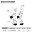 thumbnail image 2 of Pofeuu Alpacas and Hearts Print Crew Socks, Adult Running Hiking Socks for Youth and Adult, 2 of 6