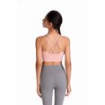 thumbnail image 6 of Womens Sports Bras Woman Bras With String Quick Dry Shockproof Running Fitness Large Size Underwear Bras for Women No Underwire Pink 2XL, 6 of 8
