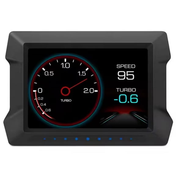 P22 Car HUD Head Up Display Speedometer,OBD GPS Dual System,RPM,Fuel Consumption,Overspeed Alarm,Voltage,Water Temperature,Troubleshooting for Most Vehicles After 2008