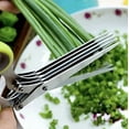 thumbnail image 2 of KLYNE - Herb Scissors Set With 5 Stainless Steel Blades And Cover - Kitchen Gadget Shear, 2 of 6