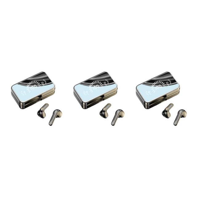 Auriculares inalámbricos Methold HiFi Pantalla LED Espejo Deportes Correr Ciclismo Negro