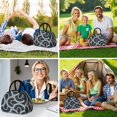 thumbnail image 6 of Reusable Thermal Lunch Bag Lunch Box for Women Men,marble Modern Geometric Flowers Abstract Cooler Bag Small Leakproof Beach Picnic Cooler Tote Bag with for Supermarket Shopping, 6 of 7