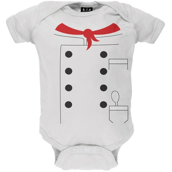 Old Glory Halloween Chef Costume Short Sleeve Baby One Piece