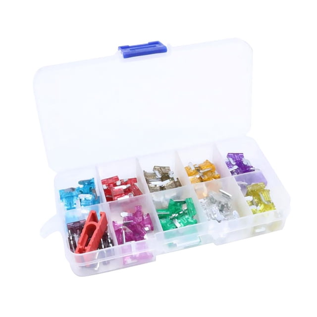 100 UNIDS Coche cicleta SUV Mini Fusible Estándar 3A / 5A / 7.5A / 10A / 15A / 20A / 25A / 30A / 35A / 40A