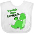 thumbnail image 3 of Inktastic Daddy's Little Dragon Boys or Girls Baby Bib, 3 of 4