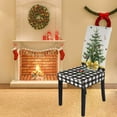 thumbnail image 2 of Christmas Chair Covers for Dining Room Printed Chair Covers Christmas Decor Newest Stretch Removable Chair Covers Non Slip Washable Furniture Protector for Kitchen (4, Blue), 2 of 6