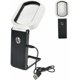 thumbnail image 1 of Lupa de mesa con soporte LED 5X 25X, lupa de lectura iluminada con soporte plegable, 3 modos LED, lámpara de aumento para leer, reparar y coser, 85 x 55 mm, 1 of 5