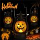 thumbnail image 2 of Lámpara de calabaza LED portátil para Halloween, vela electrónica con batería, luz nocturna, linterna, adornos navideños, decoración del hogar, 2 of 4