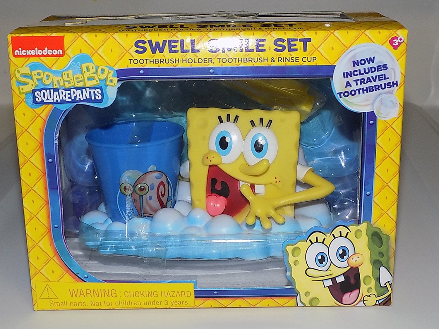 Swell Smile Set Toothbrush And Holder With Mini Cup Spongebob 