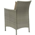 thumbnail image 5 of Lounge Sectional Sofa Chair Set, Rattan, Wicker, Light Grey Gray Brown, Modern Contemporary Urban Design, Outdoor Patio Balcony Cafe Bistro Garden Furniture Hotel Hospitality, 5 of 7