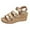 Gold, variant on XDDST Womens Summer Sandals 2025 Trendy Women's Wedge Heel Hollow Strap Spring and Summer Glossy Outer Casual Sandals