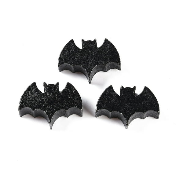 wood beads Black Bat 22x15x8mm Hole: 3mm
