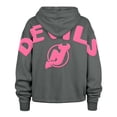 thumbnail image 3 of Women's '47 Gray New Jersey Devils Bright Side Venice Cropped Pullover Hoodie, 3 of 3