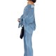thumbnail image 3 of VISgogo Traje de Pijama de Dos Piezas para Mujer, Tops de Manga Larga con Botones y Cuello Vuelto de Color Sólido + Pantalones Largos con Cintura Elástica VISgogo moda, 3 of 9