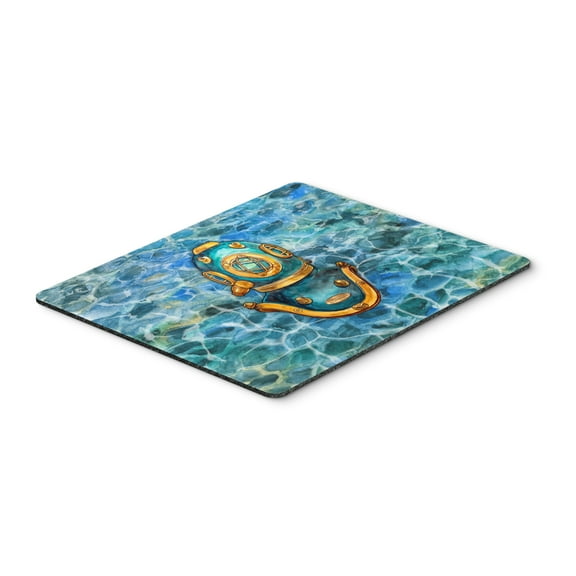 Deep Sea Diving Helmet Mouse Pad Hot Pad or Trivet