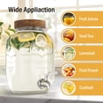 thumbnail image 4 of Dispensador de bebidas Mustry de 3,8 L con soporte y grifo de acero inoxidable, 4 of 9