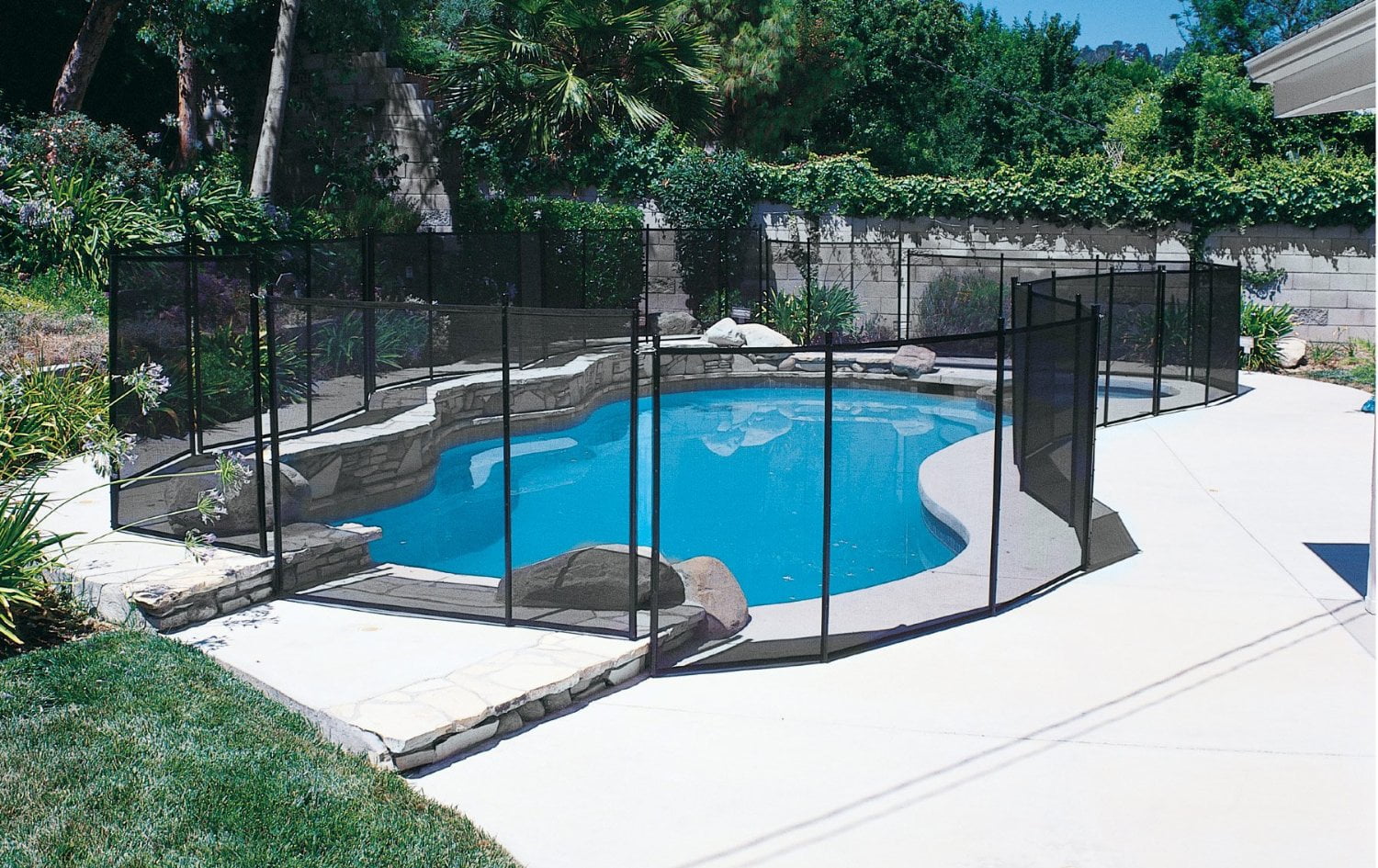 GLI 30-0510-BLK Inground Removable Safety Fence 5' high x 10' wide panel various sizes by GLI