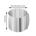 thumbnail image 3 of Adjustable Cake Ring 6 To 12 Inch:Stainless Cake Rings For Baking Telescopic Round Ring For Cakes Bread Cookies Chocolate Baking Extra High Different Height Dimensions, 3 of 4