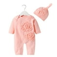 thumbnail image 2 of Vedolay Baby Girl Autumn Outfits Boys Jumpsuit Set for Girls Long Sleeve Bodysuit 2023 Pink,73, 2 of 3