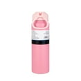 thumbnail image 5 of Mainstays 24 oz Pink Double Wall Stainless Steel Water Bottle with Straw Lid, 5 of 7