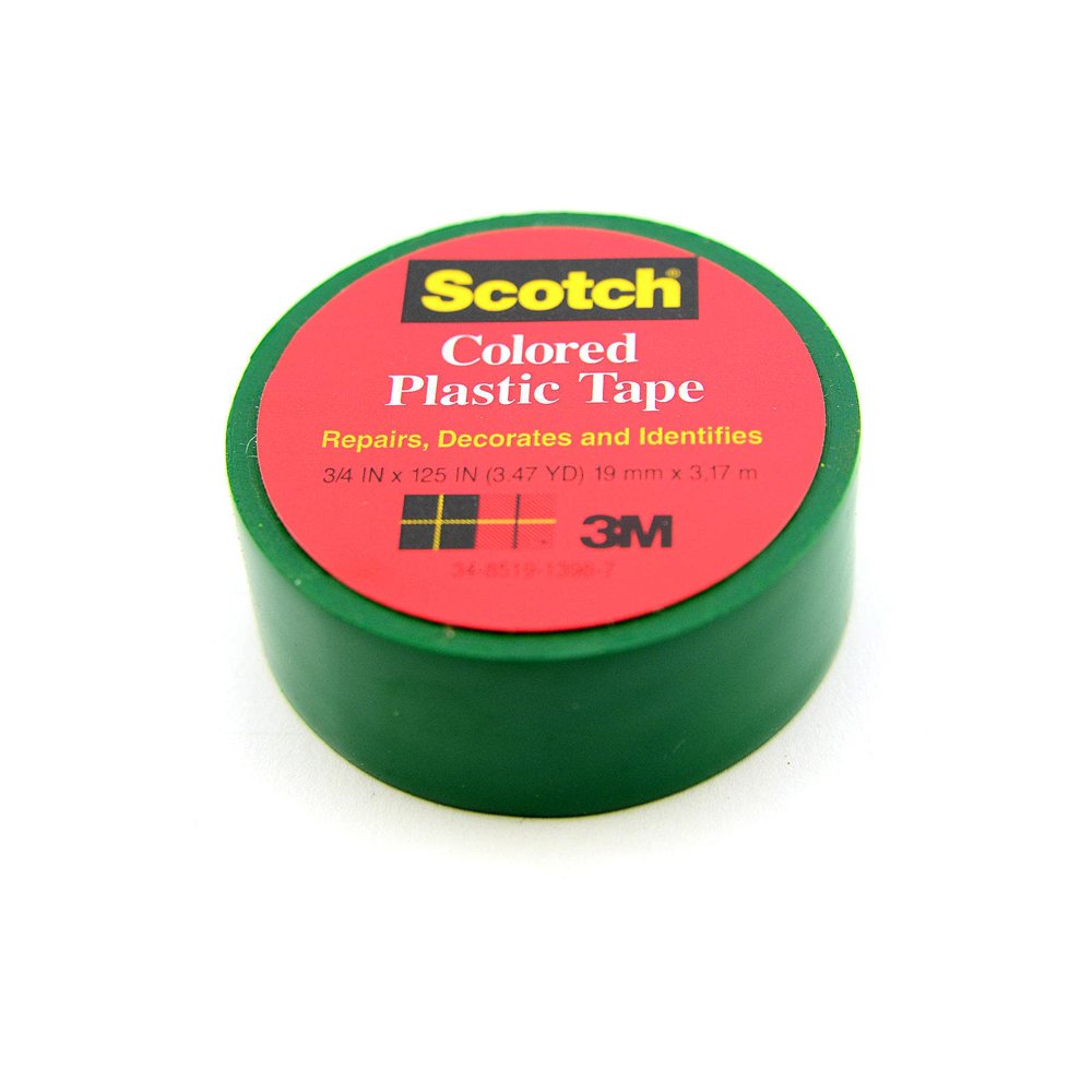 Scotch Colored Plastic Tape [Pack of 18]