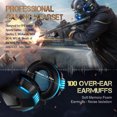 thumbnail image 2 of Maoww Casque de Jeu Hunterspider V3, Stéréo, Réduction de Bruit, Écouteurs Filaires avec Microphone LED, Noir Bleu, 2 of 8
