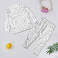 thumbnail image 2 of Fshinging Ensembles Assortis pour Garçons Imprimé Lapin de Pâques Ufs Manches Longues Pyjama 2 Pcs Taille 15-16 Ans, 2 of 3