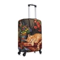 thumbnail image 3 of Balery Luggage Cover Sleeping Cat Flowers Print Suitcase Covers for Luggage Elastic Washable Suitcase Protector Fits 18-32 Inch Luggage-Large, 3 of 9