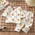 thumbnail image 2 of NOLDARES Newborn Infant Baby Girl Clothes Outfits Fall Winter Long Sleeve Sweatshirts Pants Cute Baby Girl Outfits Set(Beige,8-9 Y), 2 of 6