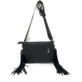 thumbnail image 3 of Texas West Handcrafted Genuine Leather Cowhide Women's Fringe Clutch Crossbody Bag in 3 Colors, 3 of 5
