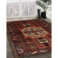 thumbnail image 3 of Ahgly Company Machine Washable Indoor Square Traditional Sienna Brown Area Rugs, 4' Square, 3 of 7