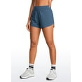 thumbnail image 1 of CRZ YOGA High Waisted Dolphin Athletic Running Shorts for Women High Split Comfy Mesh Liner Gym Workout Track Shorts LS, 1 of 1