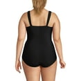 thumbnail image 2 of Lands' End Women's Plus Size Slender Suit Grecian Low Leg One Piece Swimsuit, 2 of 3