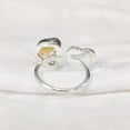 thumbnail image 5 of Natural Citrine Ring, Rough Citrine Adjustable Ring, November Birthstone, Heart Ring, 925 Sterling Silver, Womens Ring, Christmas, Thanksgiving, Handmade, Statement Jewelry, Rough Gemstone Jewelry, 5 of 5