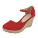 thumbnail image 1 of SANDALIA DE PLATAFORMA COLOR ROJO CON SUELA DE YUTE Mundo Terra 023405, 1 of 2